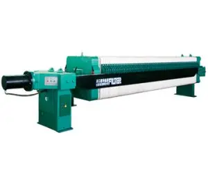 Hydraulic Closing Plate & Frame Filter Press dengan penutupan hidraulik