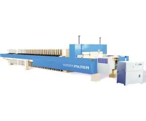 Fast Opening Membrane Filter Press untuk siklus cepat