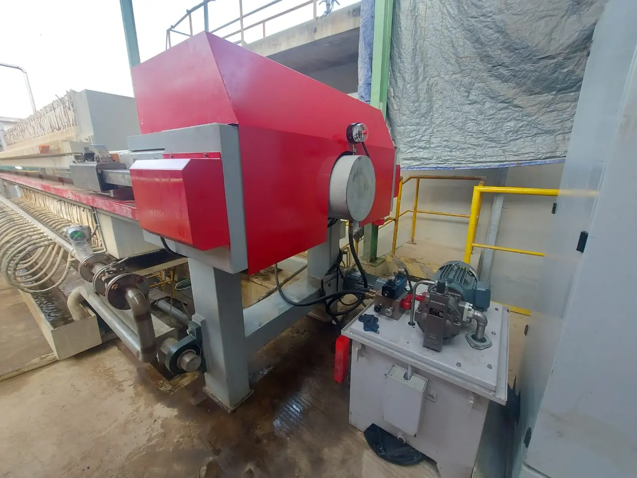 Dokumentasi instalasi Filter Press di Cikarang