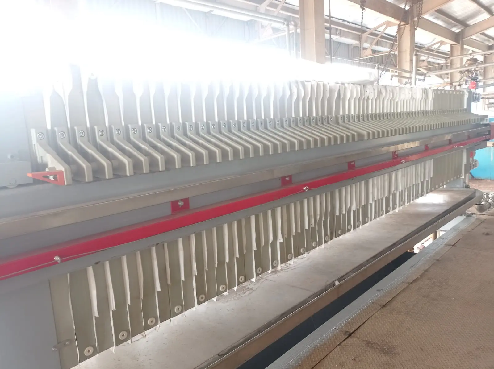 Filter Press semi-automatic dengan AOV PT Sorini di Anyer